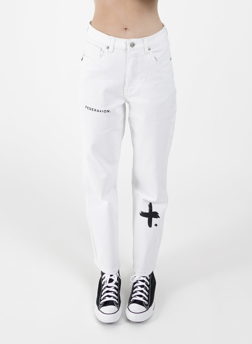 Off white chrome shop hearts jeans